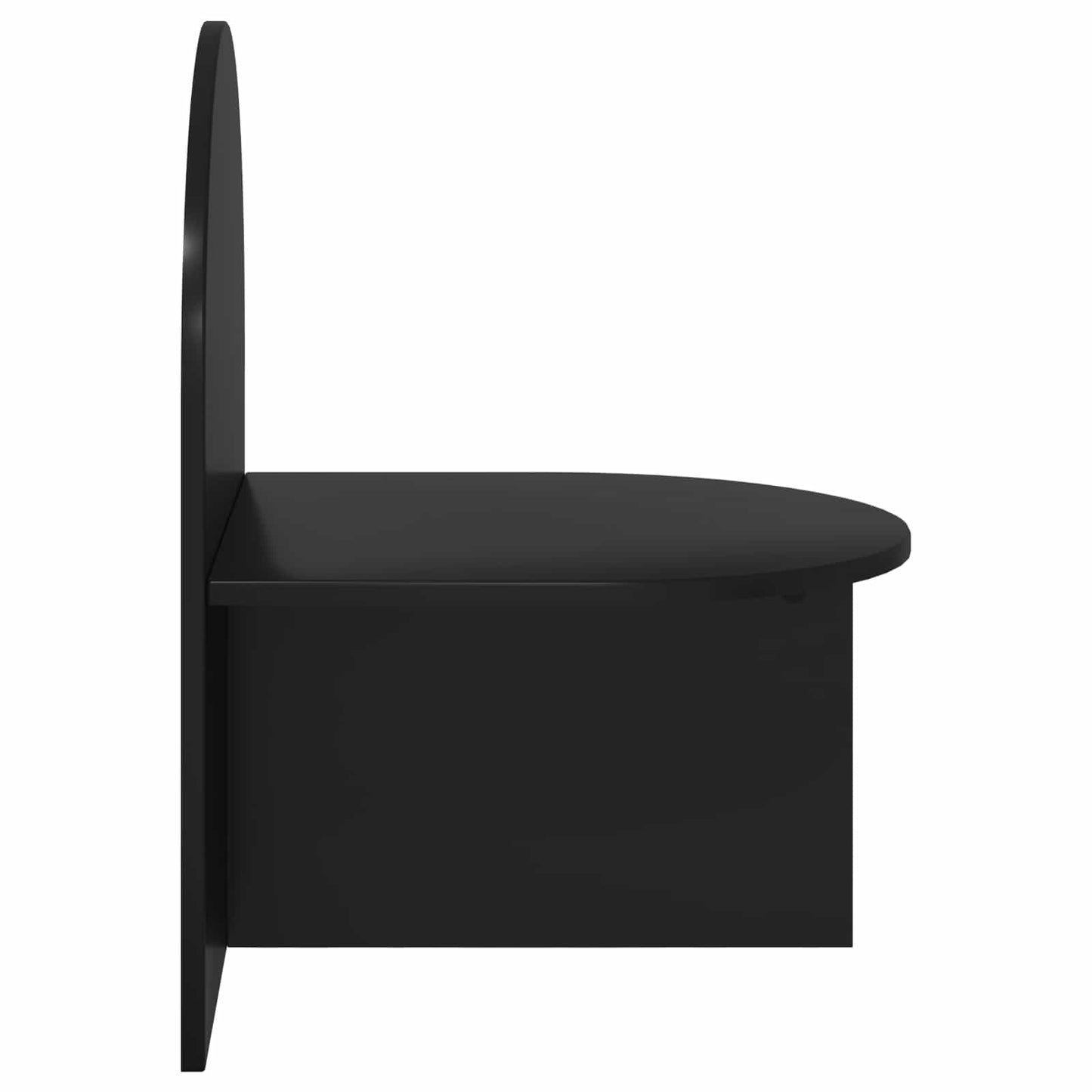 Nattbord 2 pcs Svart eik 48 x 49 x 65 cm Konstruert tre