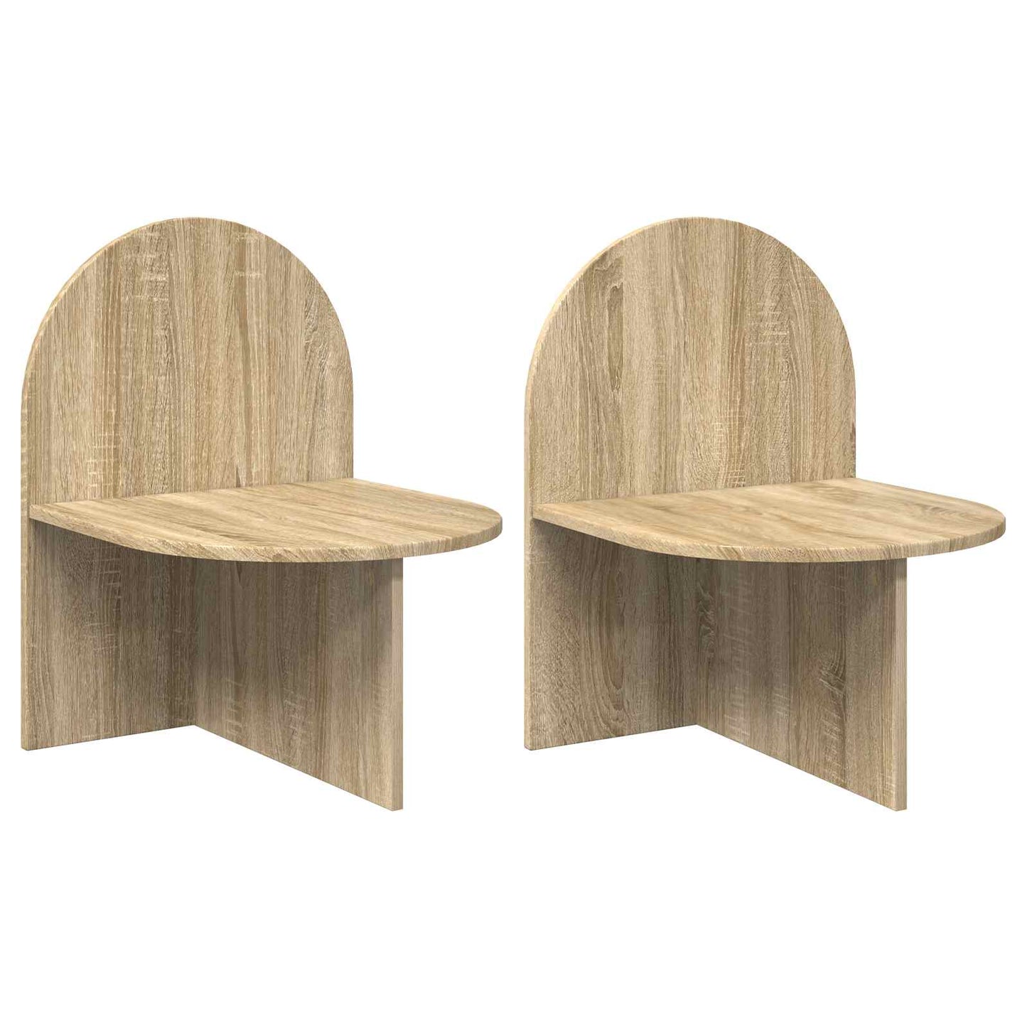 Nattbord 2 pcs Sonoma eik 48 x 49 x 65 cm Konstruert tre