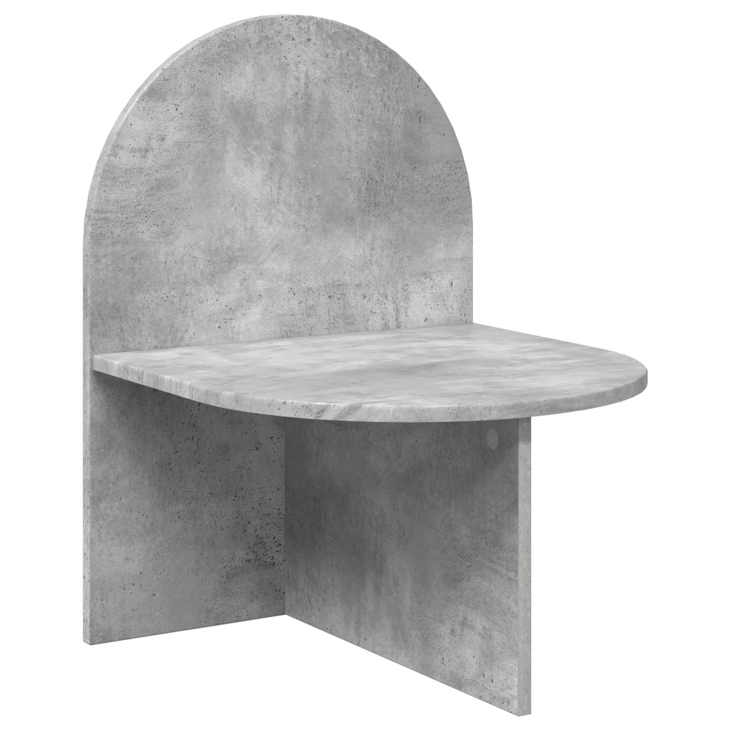 Nattbord 2 pcs Betonggrå 48 x 49 x 65 cm Konstruert tre