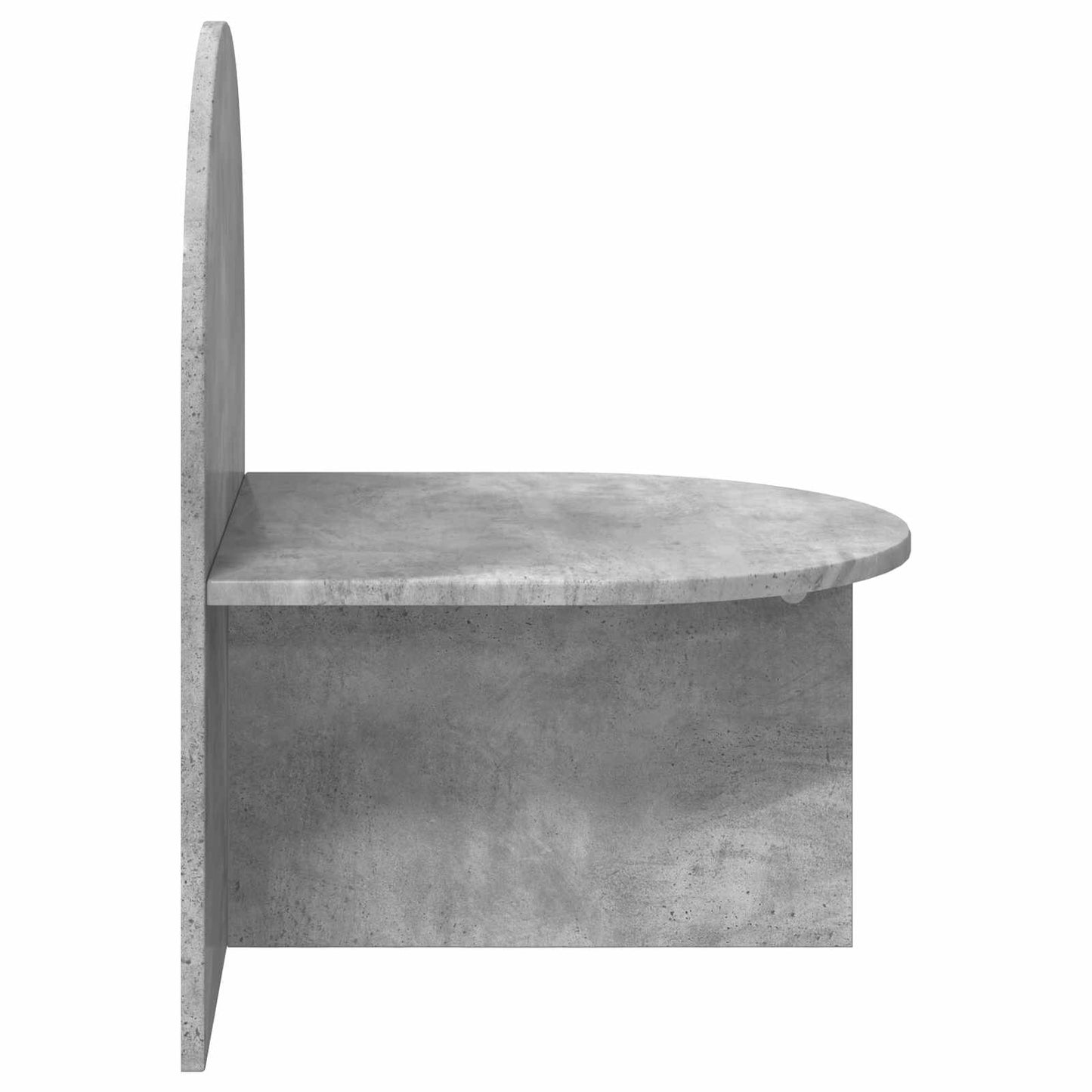 Nattbord 2 pcs Betonggrå 48 x 49 x 65 cm Konstruert tre