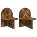 Nattbord 2 pcs Røkt Eik 48 x 49 x 65 cm Konstruert tre
