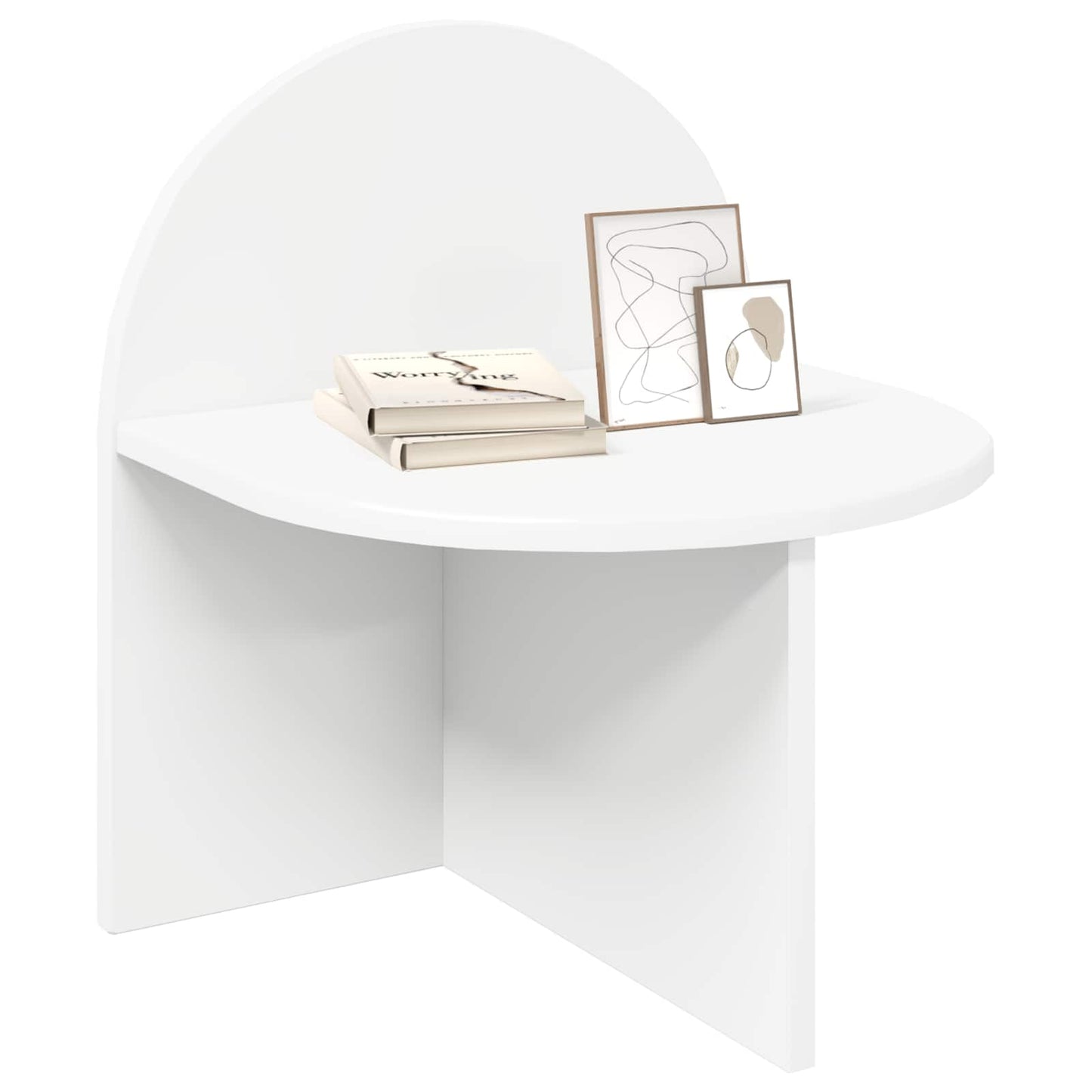 Nattbord 2 pcs Hvit 40 x 35,5 x 45,5 cm Konstruert tre