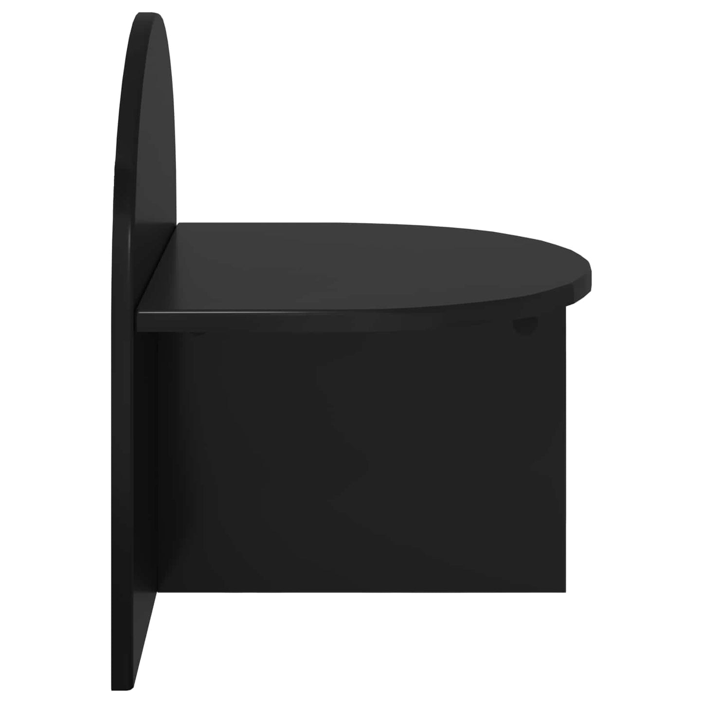 Nattbord Svart eik 40 x 35,5 x 45,5 cm Konstruert tre