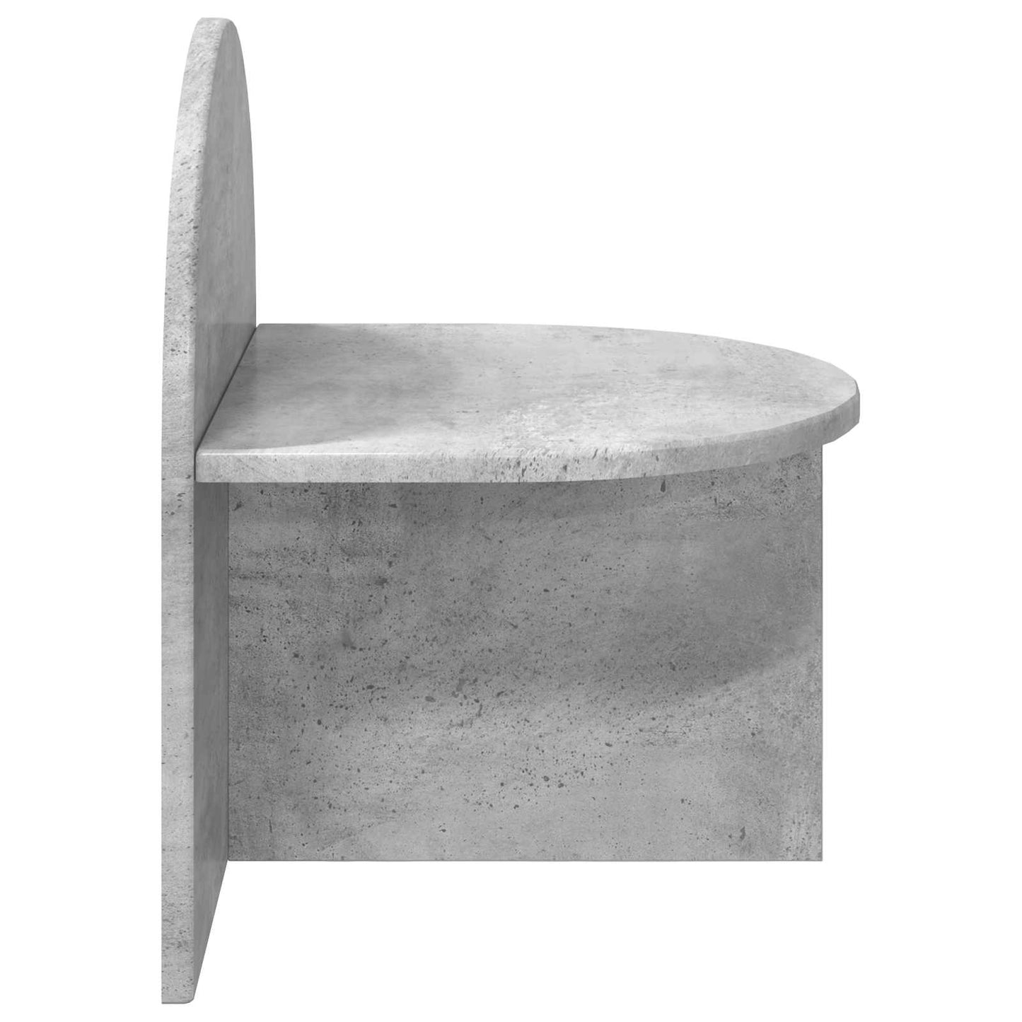 Nattbord 2 pcs Betonggrå 40 x 35,5 x 45,5 cm Konstruert tre