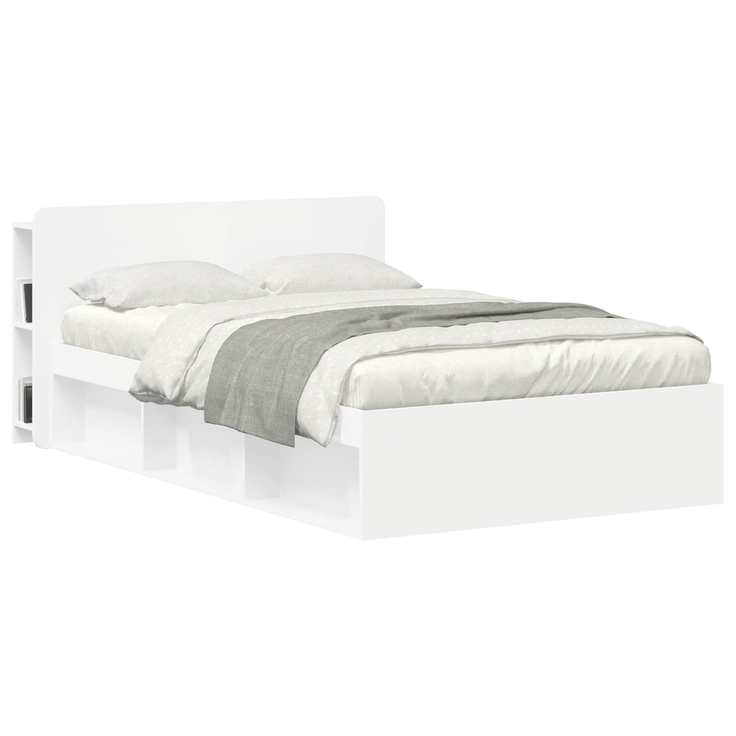 Hodegavlskap med lagring Hvit 135 x 18,5 x 80 cm Konstruert tre
