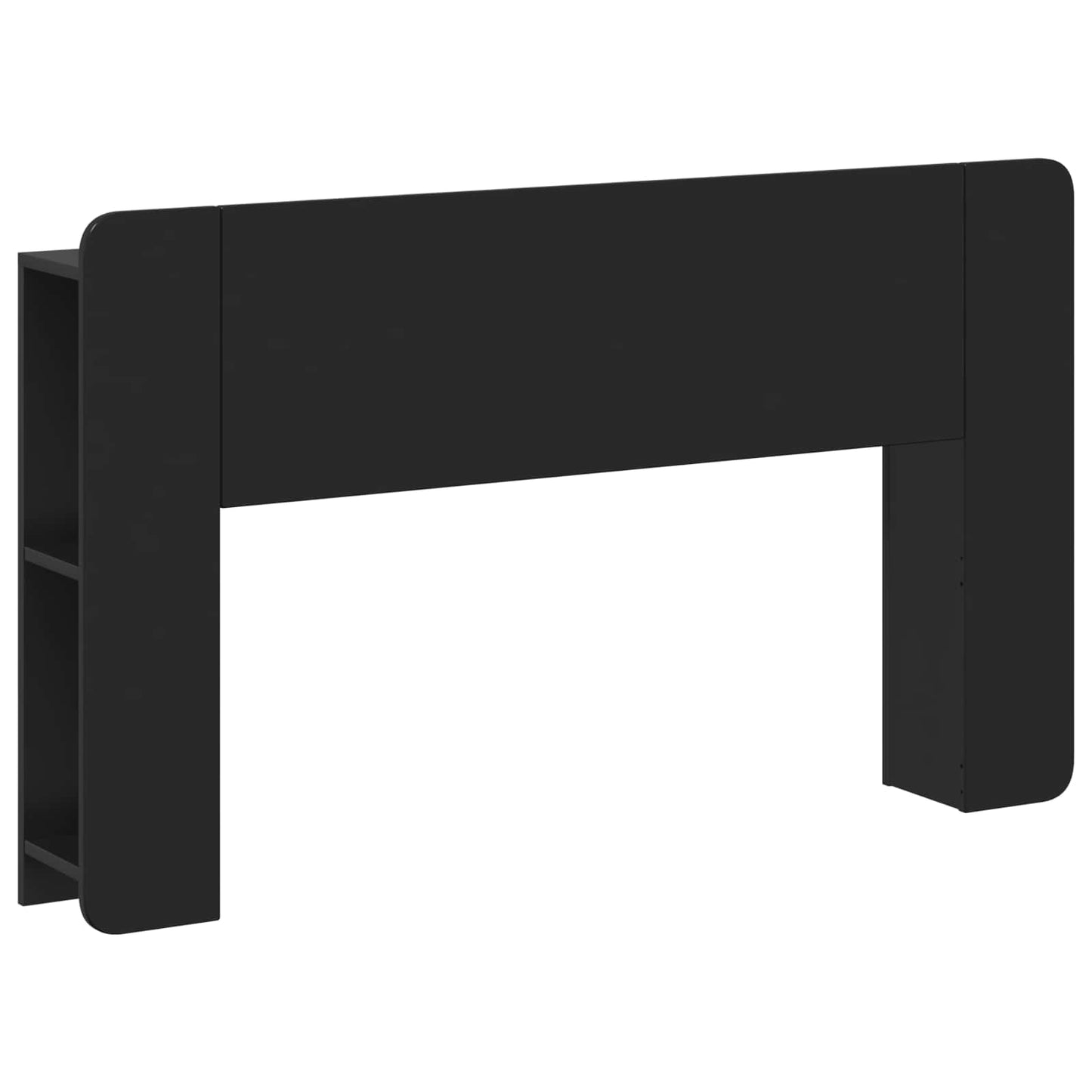 Hodegavlskap Svart 135 x 18,5 x 80 cm Konstruert tre