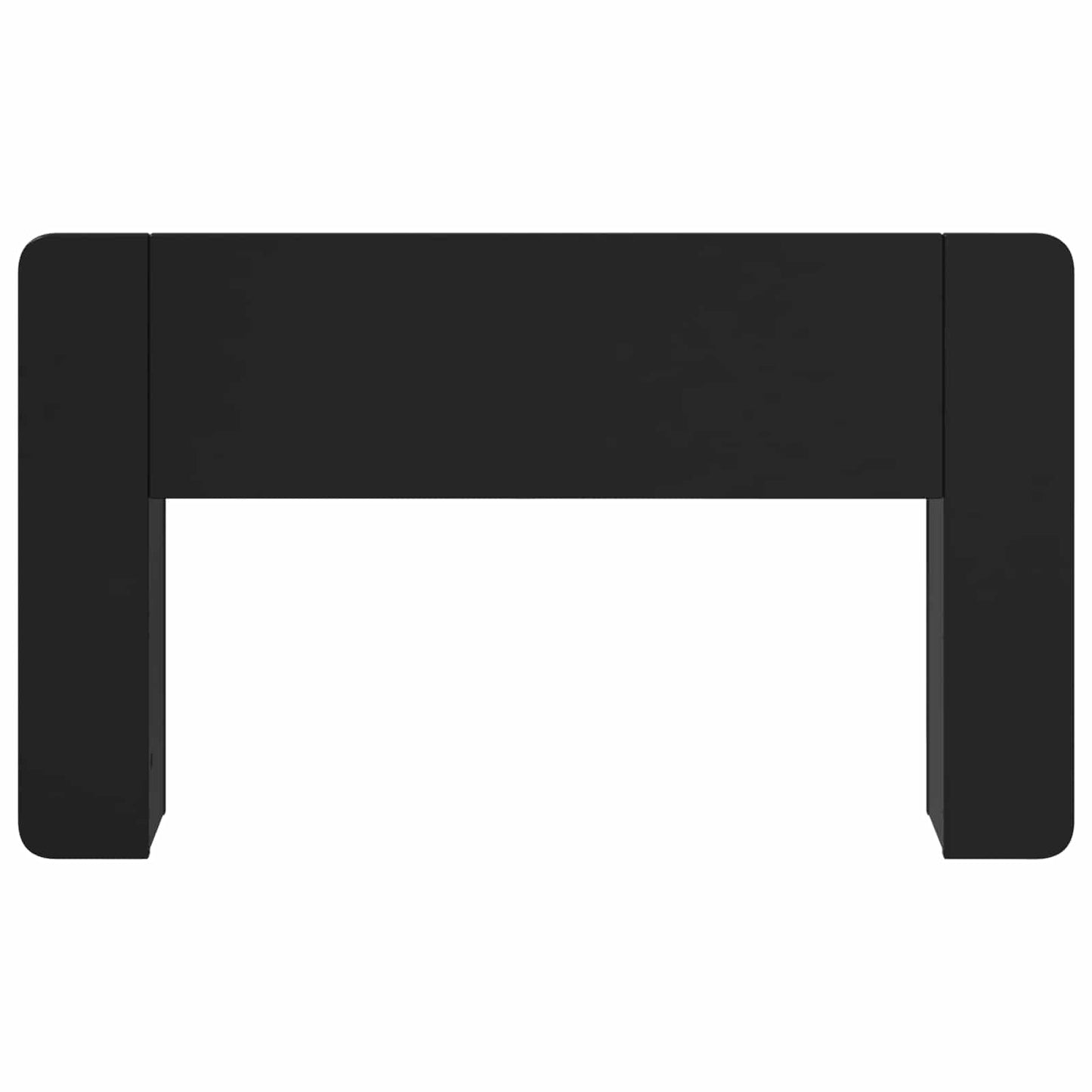 Hodegavlskap Svart 135 x 18,5 x 80 cm Konstruert tre