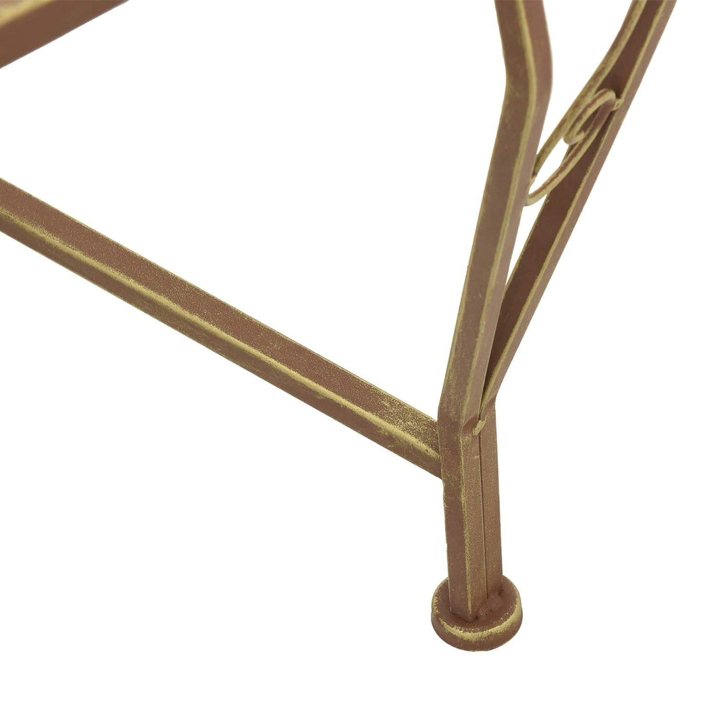 Trebens 4-Antall seter 160 x 80 x 89 cm Stål Antikk Brun