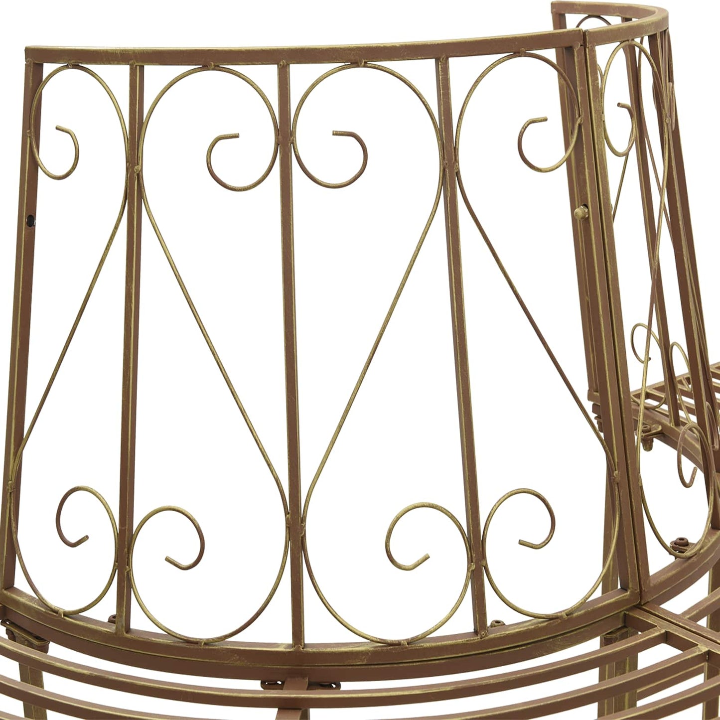 Trebens 4-Antall seter 160 x 80 x 89 cm Stål Antikk Brun