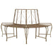 Trebens 4-Antall seter 160 x 80 x 89 cm Stål Antikk Brun