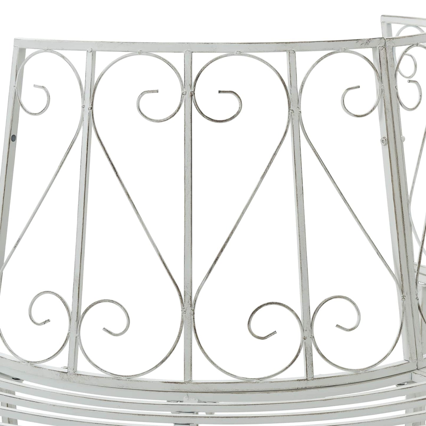Trebens 4-Antall seter 160 x 80 x 89 cm Stål Antikk hvit