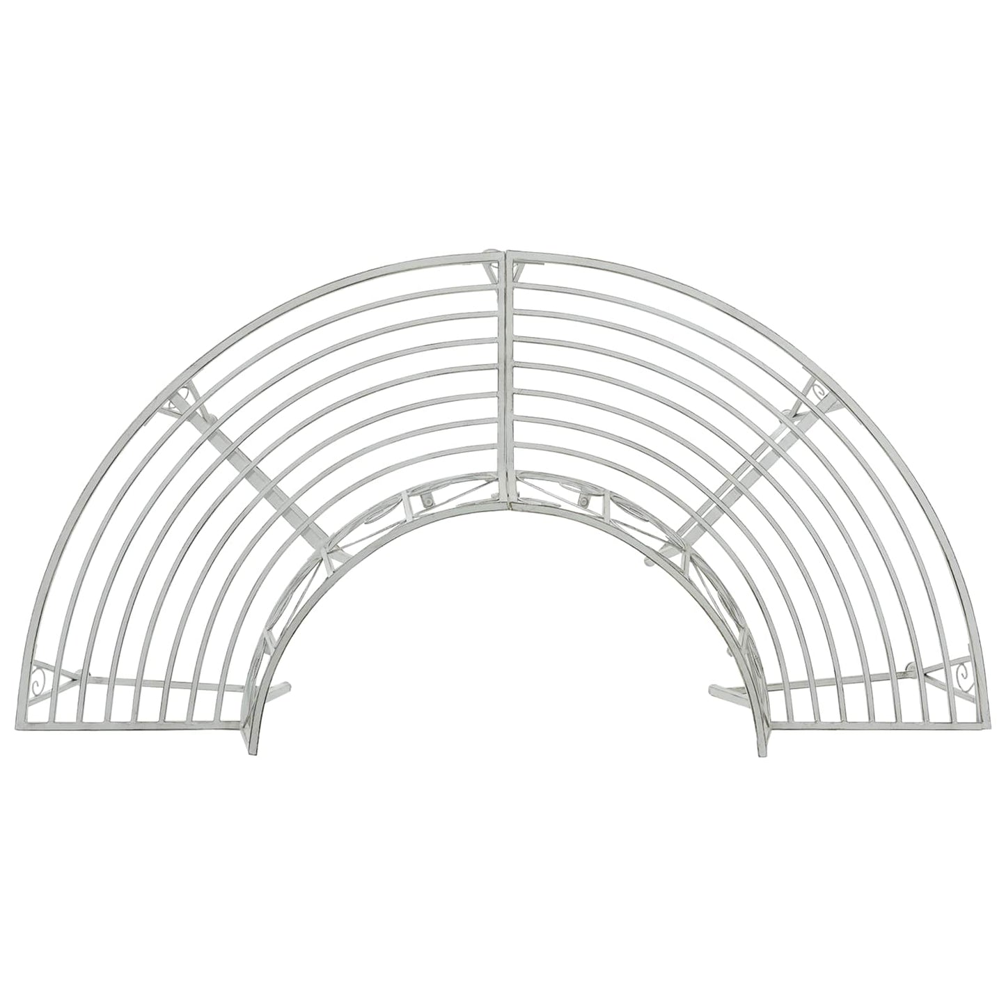 Trebens 4-Antall seter 160 x 80 x 89 cm Stål Antikk hvit
