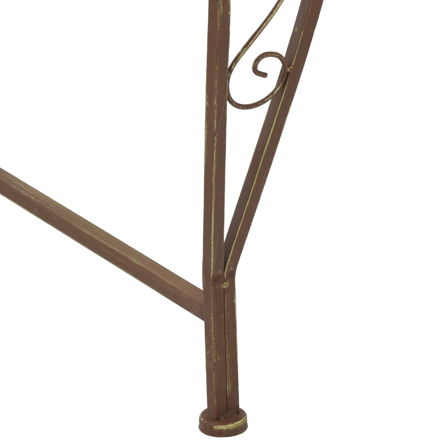 Trebens 8-Antall seter Ø 160 x 44 cm Stål Antikk Brun Rund