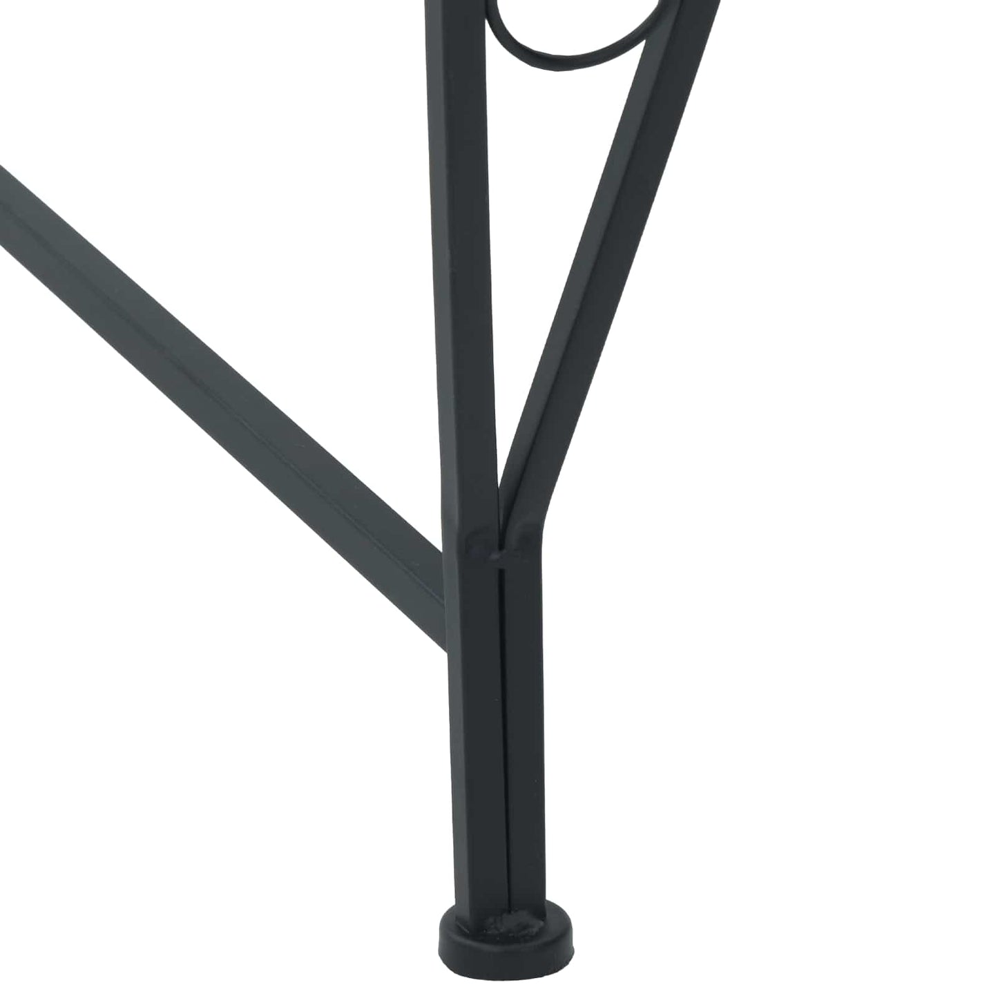 Trebens 4-Antall seter 160 x 80 x 89 cm Stål Svart halvrund