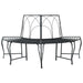 Trebens 4-Antall seter 160 x 80 x 89 cm Stål Svart halvrund