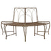 Trebens 4-Antall seter 160 x 80 x 89 cm Stål Antikk Brun