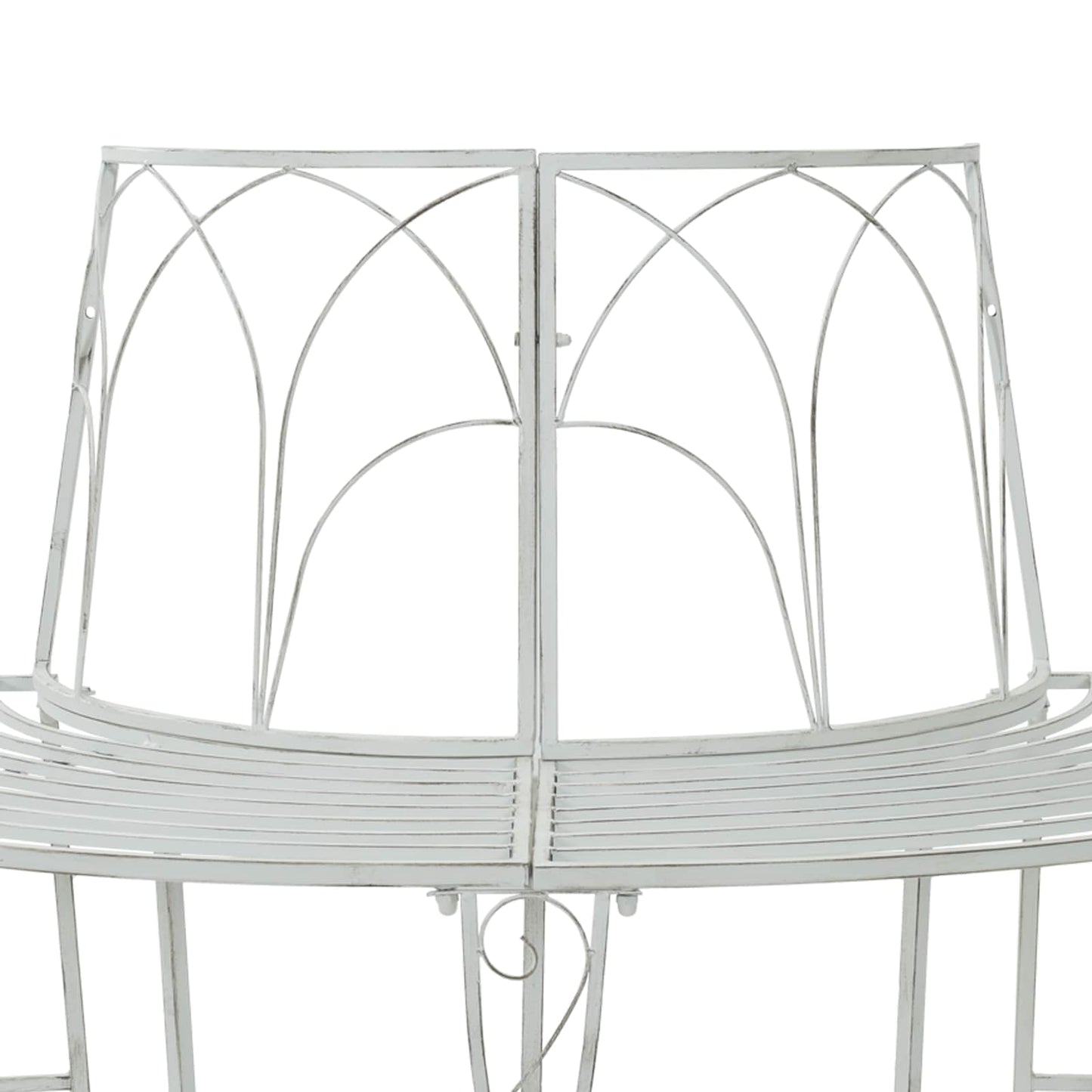 Trebens 4-Antall seter 160 x 80 x 89 cm Stål Antikk hvit
