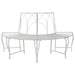 Trebens 4-Antall seter 160 x 80 x 89 cm Stål Antikk hvit
