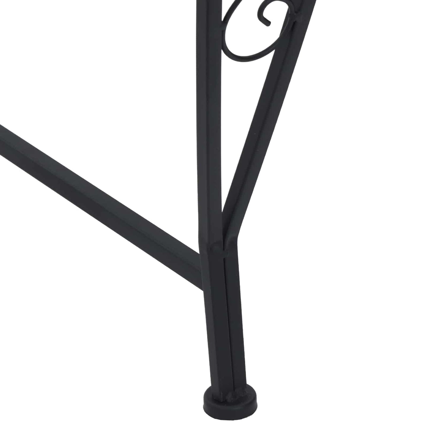 Trebens 4-Antall seter 160 x 80 x 89 cm Stål Svart halvrund