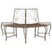 Trebens 4-Antall seter 160 x 80 x 89 cm Stål Antikk Brun