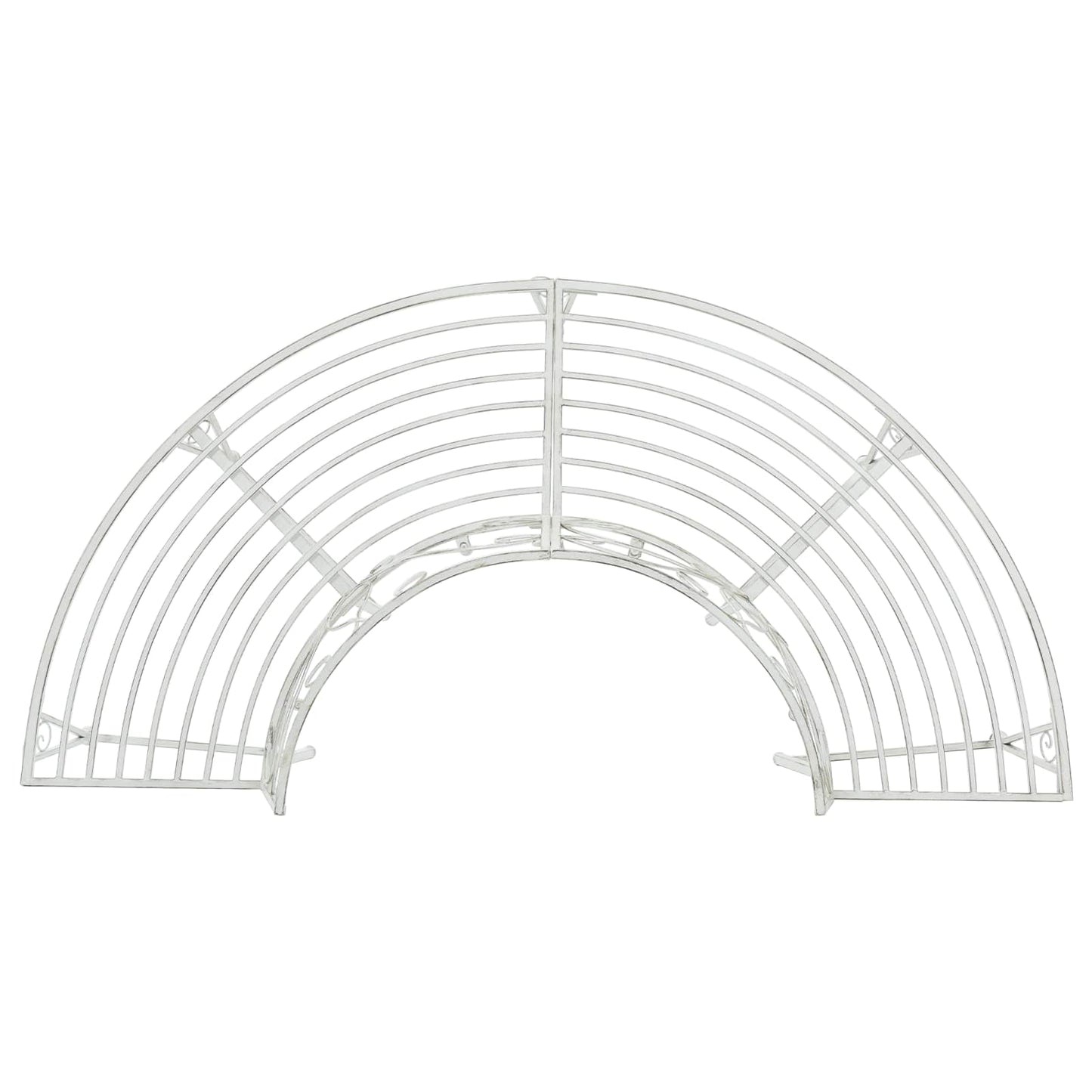 Trebens 4-Antall seter 160 x 80 x 89 cm Stål Antikk hvit