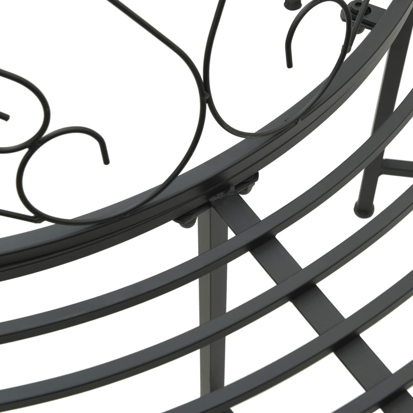 Trebens 8-Antall seter Ø 160 x 89 cm Stål Svart Rund