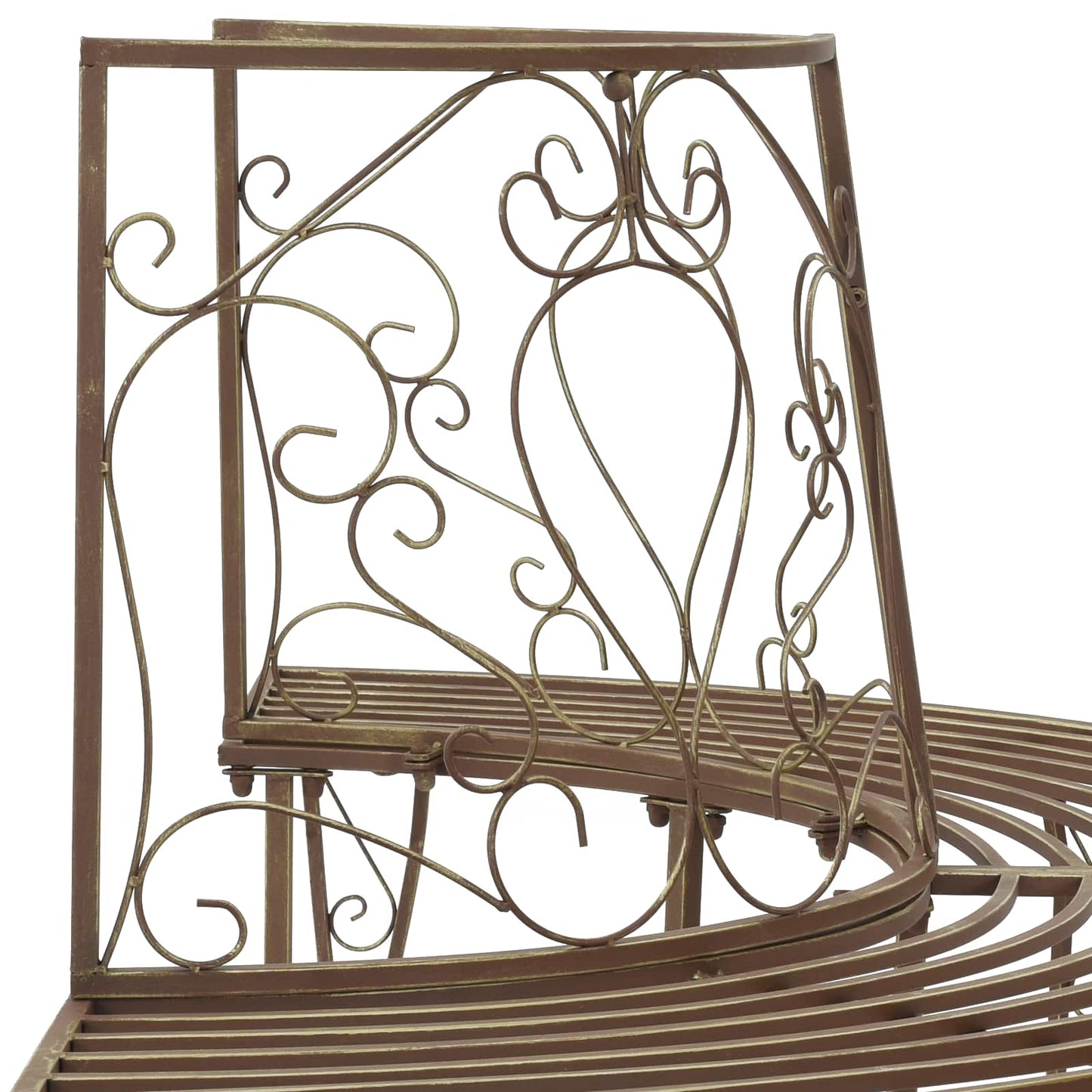 Trebens 4-Antall seter 160 x 80 x 89 cm Stål Antikk Brun