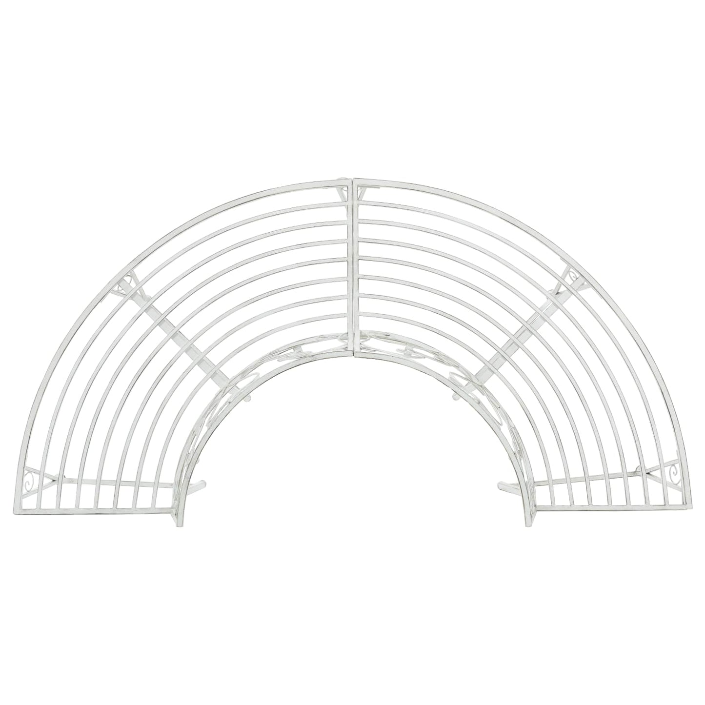 Trebens 4-Antall seter 160 x 80 x 89 cm Stål Antikk hvit