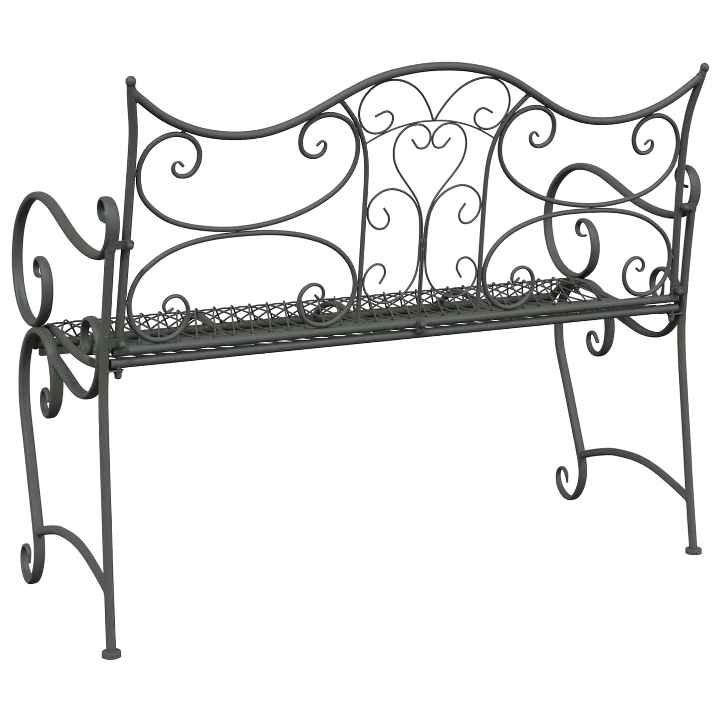 Hagebenk 2-Antall seter 114 x 56,5 x 90 cm Stål Sølvgrå