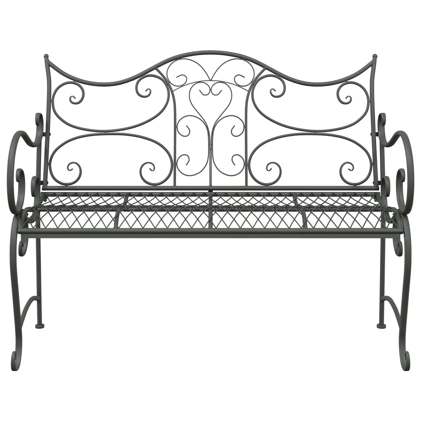 Hagebenk 2-Antall seter 114 x 56,5 x 90 cm Stål Sølvgrå
