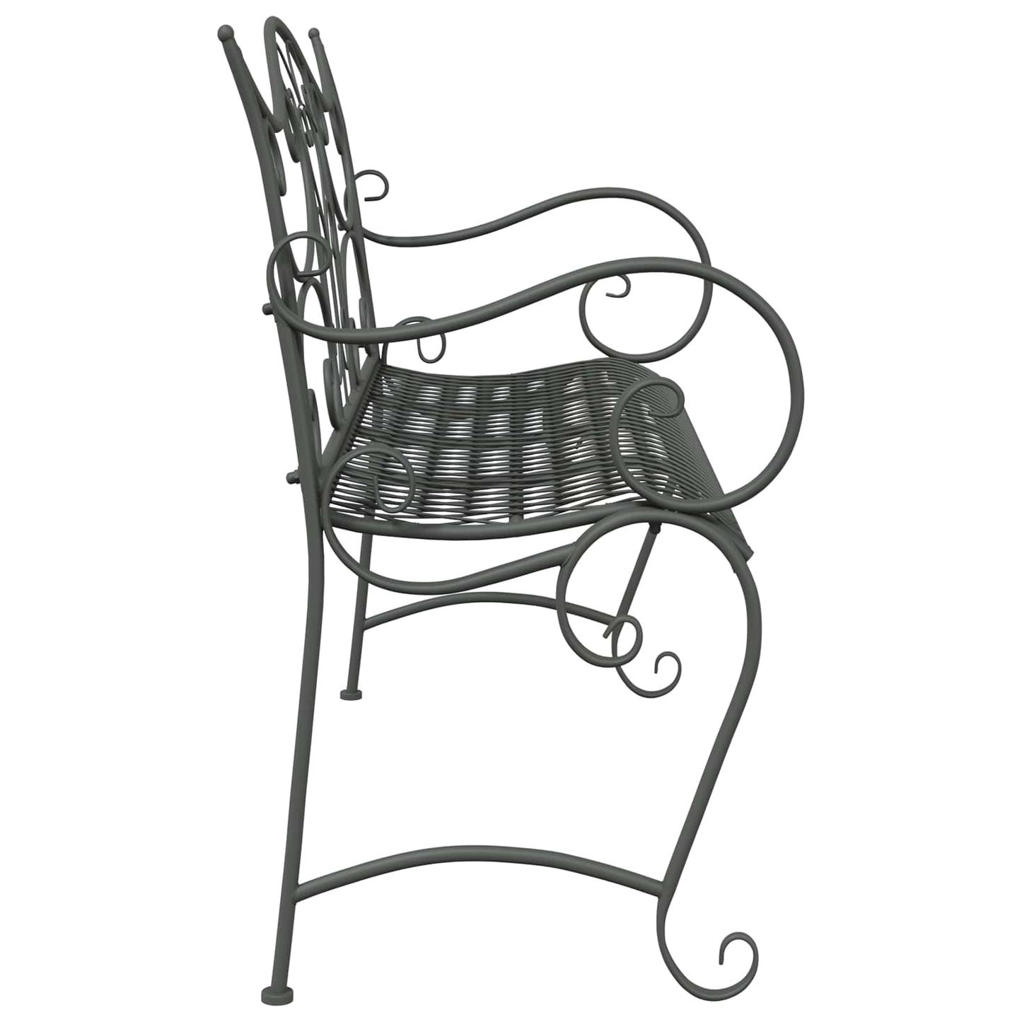 Hagebenk 2-Antall seter 114 x 56,5 x 90 cm Stål Sølvgrå