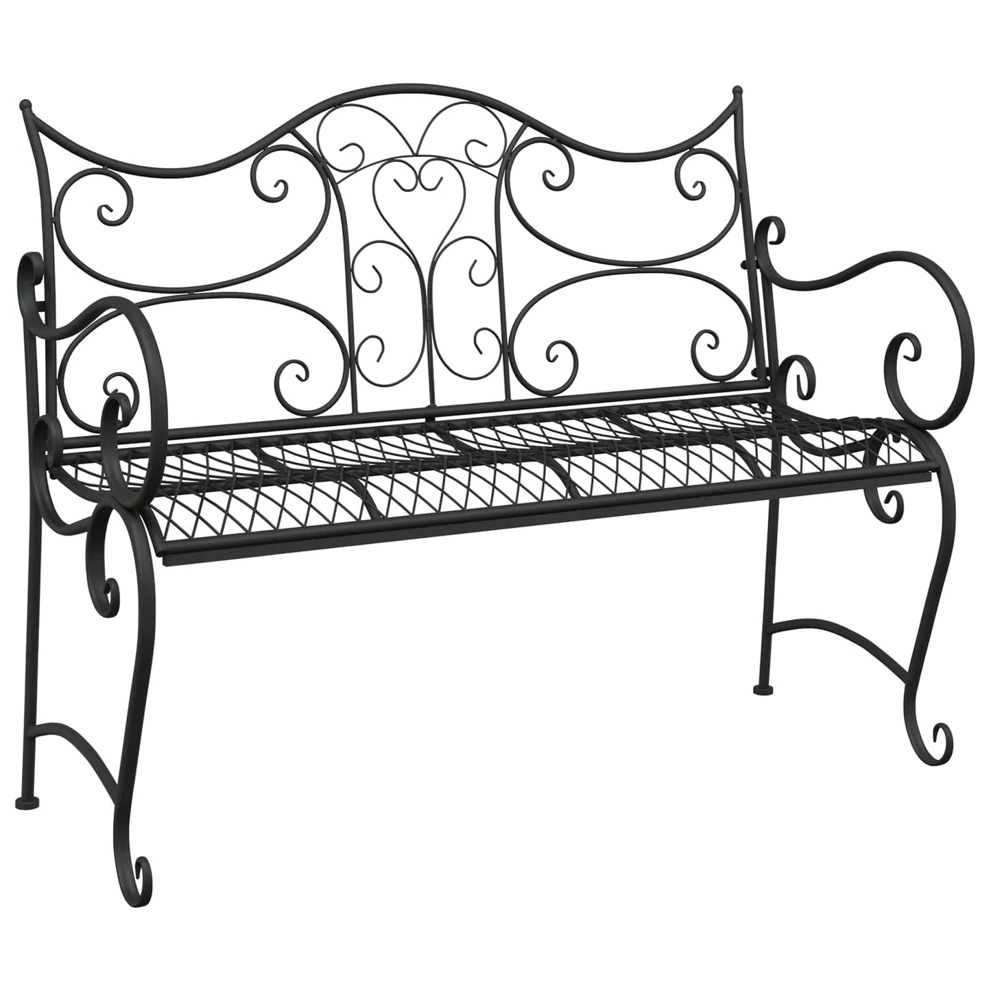 Hagebenk 2-Antall seter 114 x 56,5 x 90 cm Stål Svart
