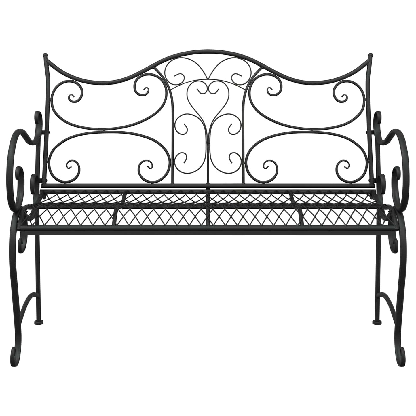 Hagebenk 2-Antall seter 114 x 56,5 x 90 cm Stål Svart