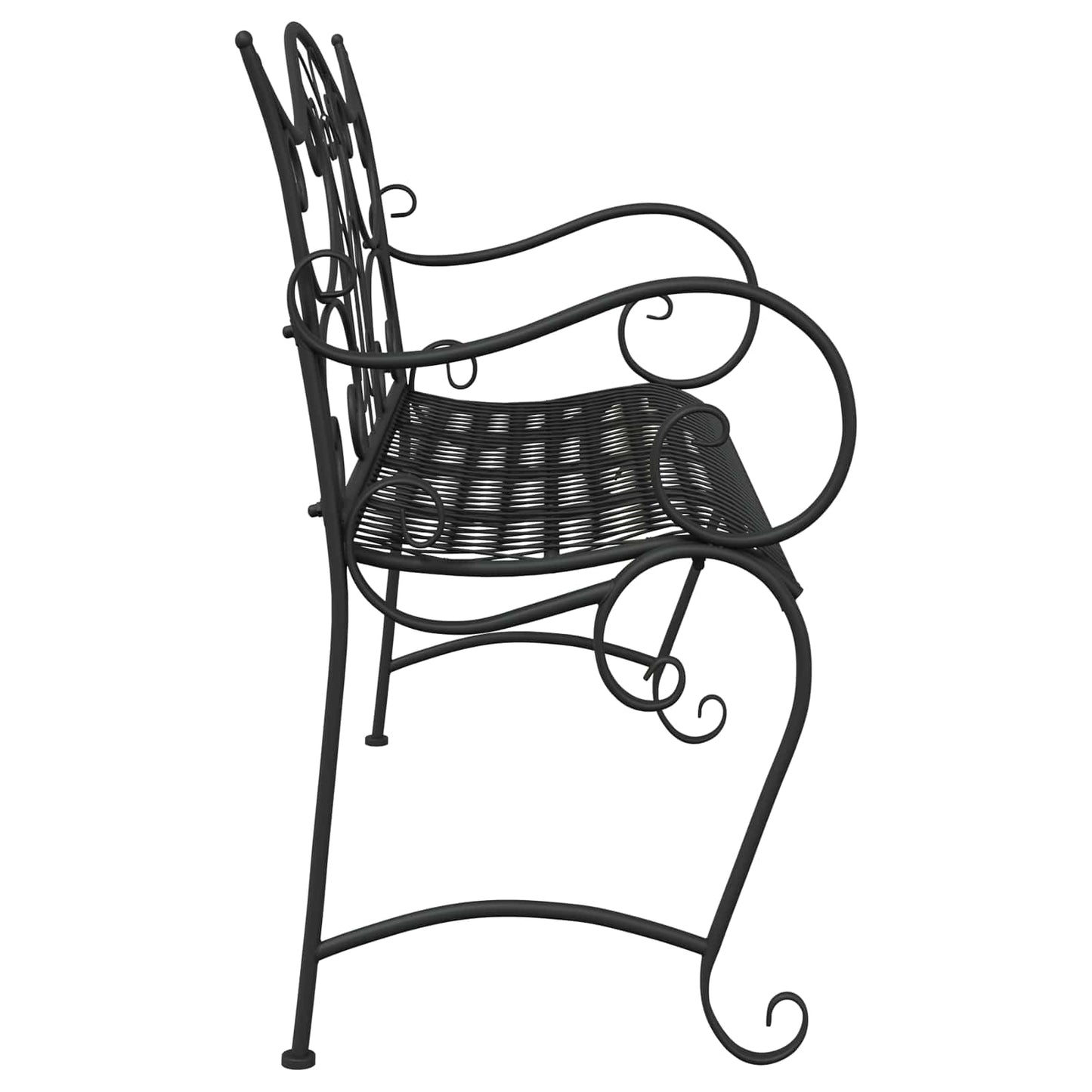 Hagebenk 2-Antall seter 114 x 56,5 x 90 cm Stål Svart