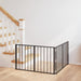 Hundeluke 2 pcs Svart 100 x 60 cm Galvanisert Stål