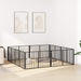 Hundeluke 8 pcs Svart 100 x 60 cm Galvanisert Stål