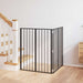 Hundeluke 2 pcs Svart 80 x 100 cm Galvanisert Stål