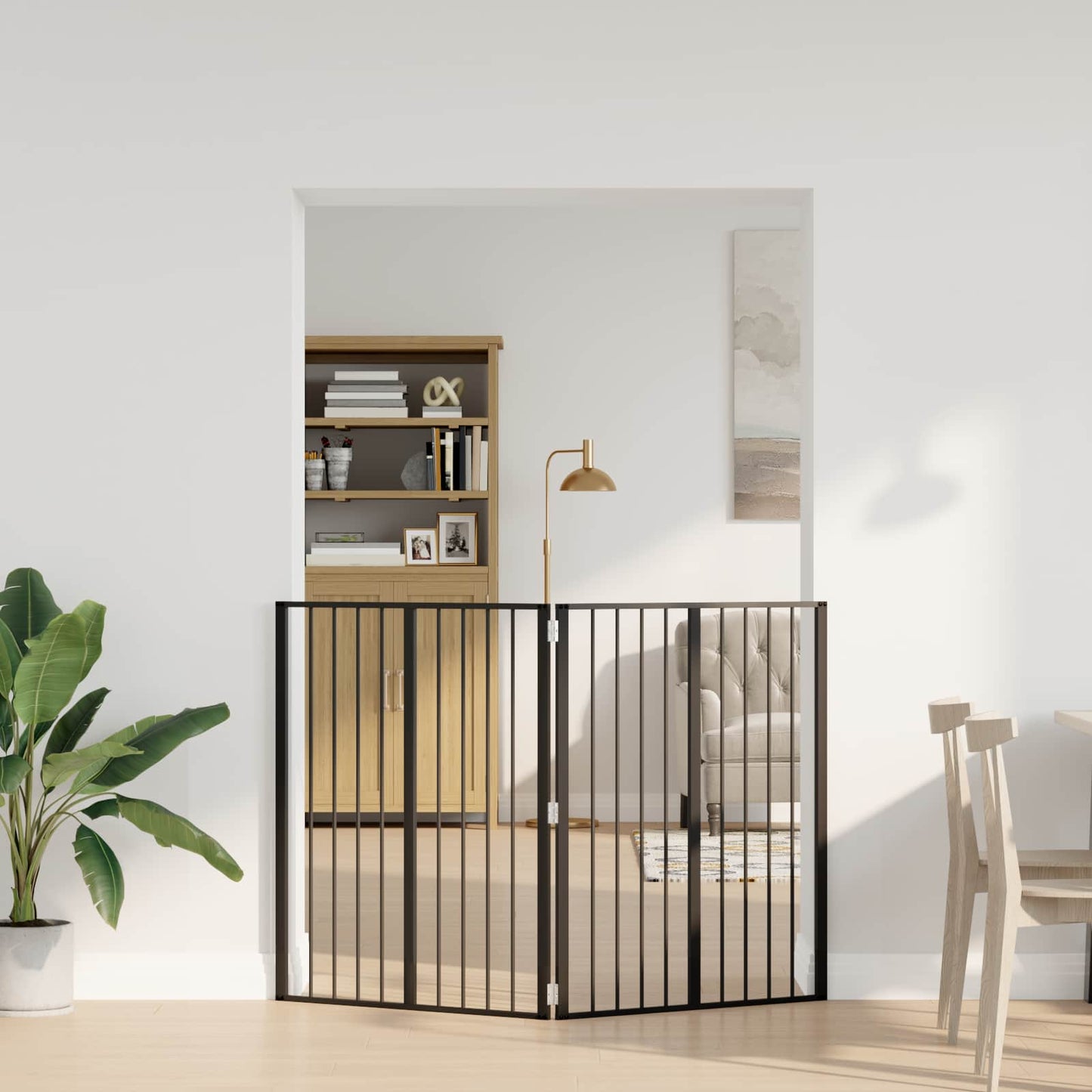 Hundeluke 2 pcs Svart 80 x 100 cm Galvanisert Stål