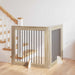 Hundegate med stender 2 pcs Sonoma eik 100 x 100 cm