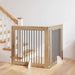 Foldbar hundegitter med stativer 2 pcs Artisan eik 200,5 cm