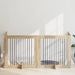 Hundegate med stender 4 pcs Sonoma eik 100 x 100 cm