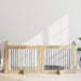 Hundegate med stender 4 pcs Sonoma eik 100 x 80 cm