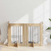 Hundegate med stender 4 pcs Sonoma eik 60 x 80 cm