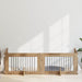 Foldbar hundegitter med stativer 4 pcs Artisan eik 401 cm