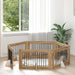 Hundegate med stender 6 pcs Artisan eik 100 x 60 cm