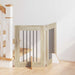 Hundegate med stender 2 pcs Sonoma eik 60 x 60 cm