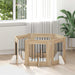 Hundegate med stender 6 pcs Sonoma eik 60 x 60 cm