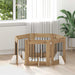 Hundegate med stender 6 pcs Artisan eik 60 x 60 cm