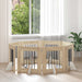 Hundegate med stender 8 pcs Sonoma eik 60 x 60 cm