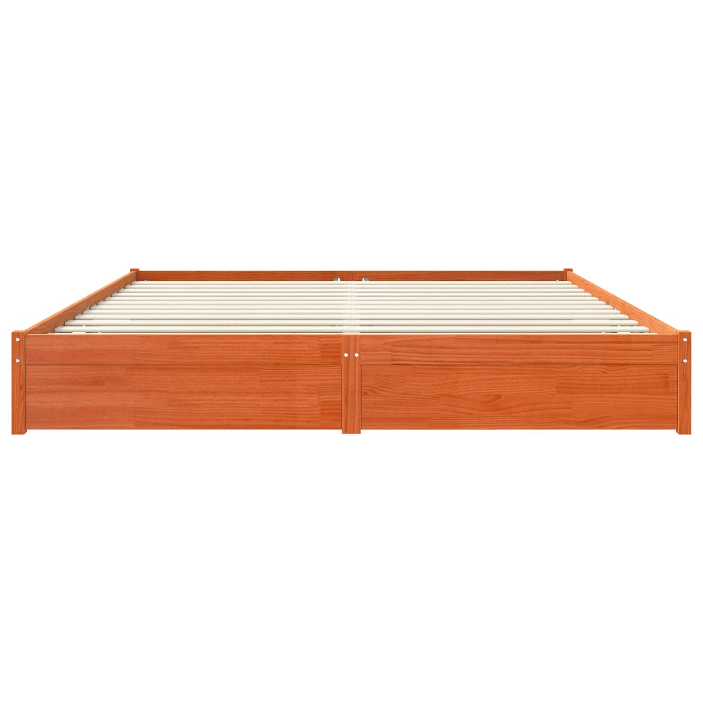 Sengestamme Vokset Brun 200 x 200 cm Massiv furu